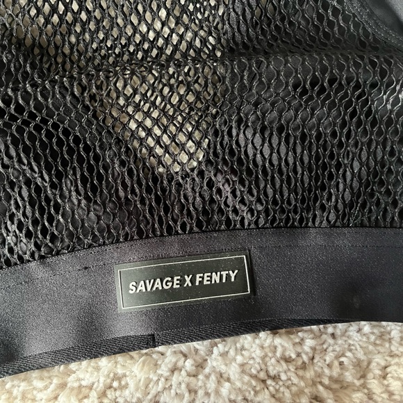 real Savage x Fendy Black Mesh Bralette - Picture 4 of 6